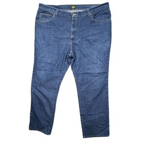 Lee Medium Wash Men's Blue Jeans‎ 46x34